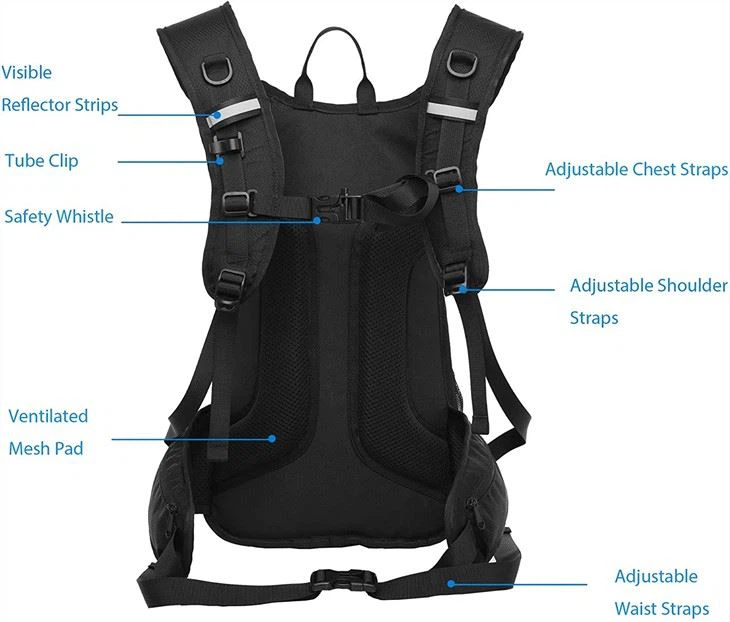 Hiking Backpack With 2 L Water Bladder