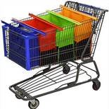 Tas Keranjang Belanja Dapat Digunakan Kembali 4 Paket